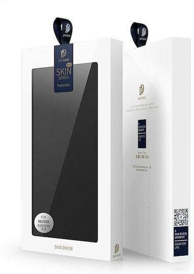 Dux Ducis Skin Pro Buchen Sie Synthetisches Leder Schwarz (Nokia G20)