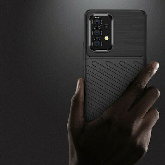 Hurtel Thunder Back Cover Σιλικόνης Μαύρο (Galaxy A53)