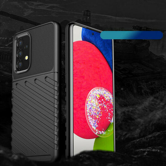Hurtel Thunder Back Cover Σιλικόνης Μαύρο (Galaxy A53)