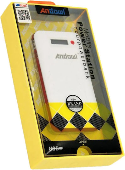 KLGO KP-60 Power Bank 10000mAh με 2 Θύρες USB-A Λευκό