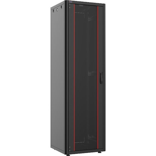Mirsan Επιδαπέδια Καμπίνα Rack 36U 60x80x173.7cm Μαύρο GTN36U68.01