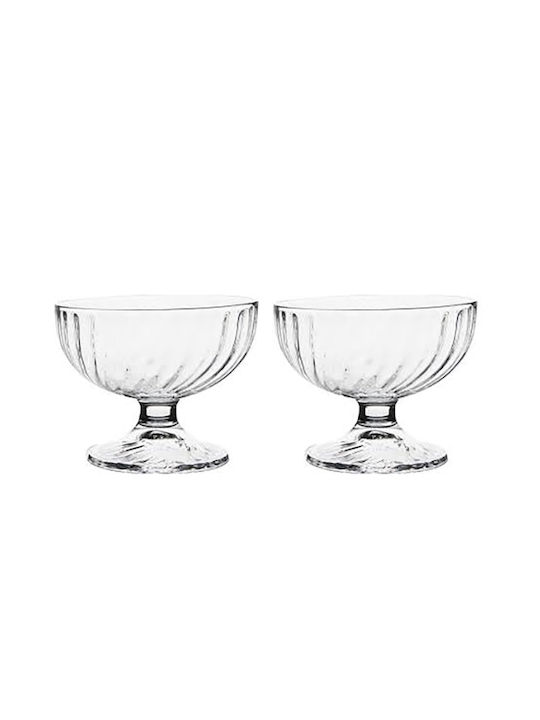 Luminarc Eisschüssel Rund Glas Transparent mit Durchmesser 26cm 2Stück