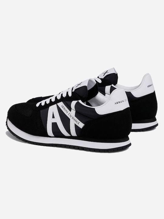 Armani Exchange Bărbați Sneakers Negru / Alb