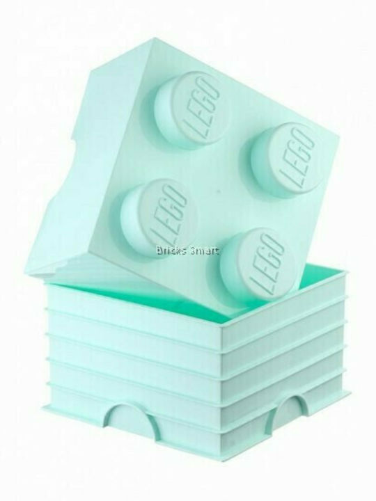 Lego Children's Storage Box made of Plastic 4-Stud Light Blue 25x25x18cm 1pcs