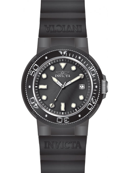 Invicta Pro Diver Ρολόι Μπαταρίας με Καουτσούκ Λουράκι Invicta Pro Diver Ρολόι Μπαταρίας με Καουτσούκ Λουράκι