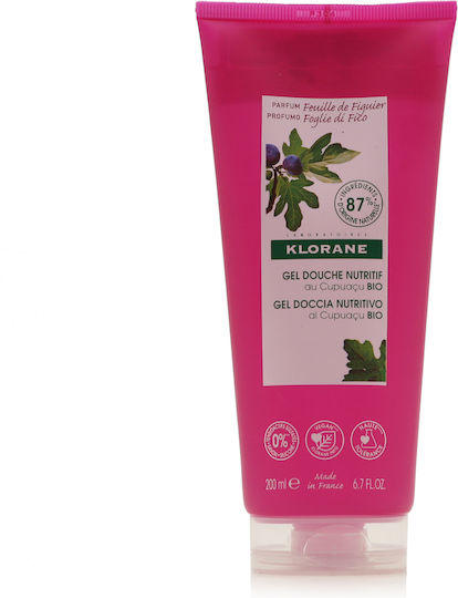Klorane Gel Douche Fenille De Figuier Αφρόλουτρο σε Gel με Γλυκερίνη & Άρωμα Πράσινο Τσάι 200ml