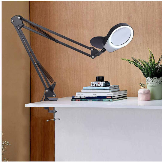 Timeless Tools Tabletop Magnifying Lense with Light Folding with Rotating Arm 1pcs