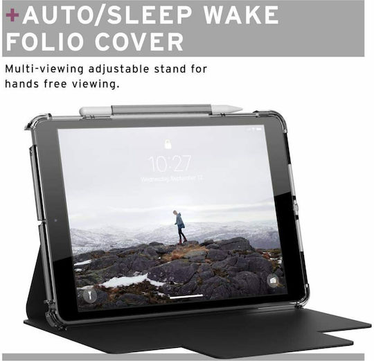 UAG U Lucent Флип капак Устойчив Черен (iPad Pro 11" 1/2/3/4 поколение, iPad Air 10.9" 4/5 поколение) 12329N314040