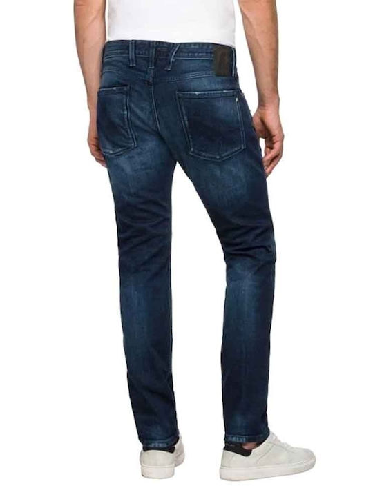 Replay Herren Jeanshose in Slim Fit Marineblau