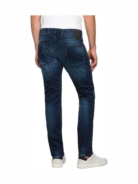 Men's Jeans Pants with Slim Fit Navy Blue
