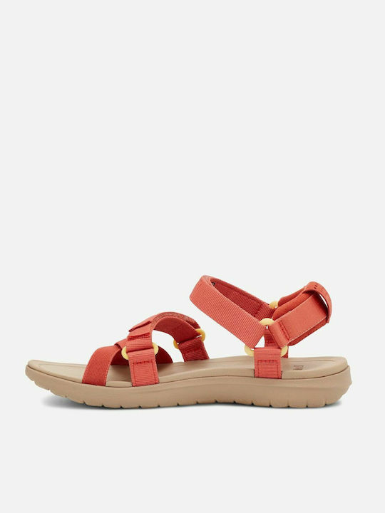 Women's Flat Sandals Sporty in Pink Color