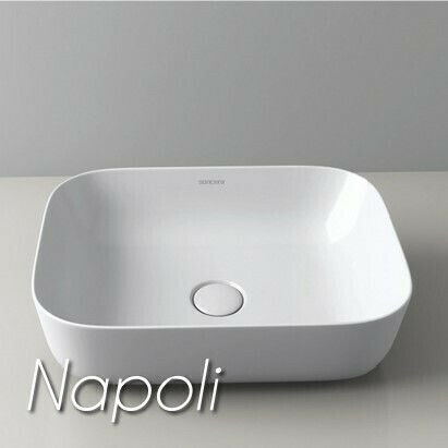 Soncera Napoli Επικαθήμενος Νιπτήρας Πορσελάνης 60x40x14.5cm Soncera Napoli Επικαθήμενος Νιπτήρας Πορσελάνης 60x40x14.5cm
