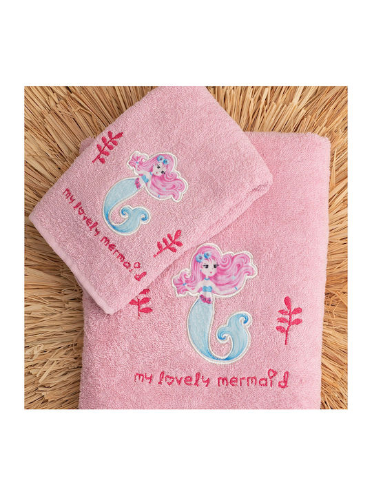 Palamaiki Set of baby towels 2pcs Jewel Pink Weight 380gr/m² 9-030081-014