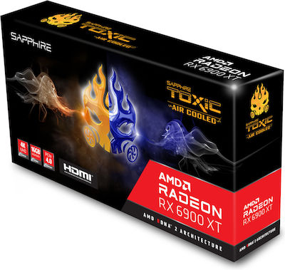 Sapphire Radeon RX 6900 XT 16GB GDDR6 Toxic Air Cooled Κάρτα Γραφικών PCI-E x16 4.0 με HDMI και 3 DisplayPort