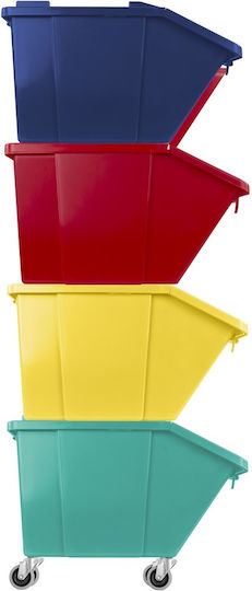 TTS Cleaning Plastic Waste Bin 45lt Green