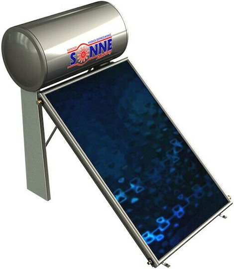 Sonne Atlas 200 Liter Glass Tank Solar Water Heater with Double Heating Sources and 2.3m² Solar Collector