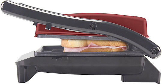 Beper Sandwich Maker pentru for 2 Sandwiches Sandvișuri 850W Roșie