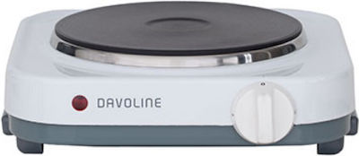 Davoline EK1500 Enamel Countertop Single Burner White