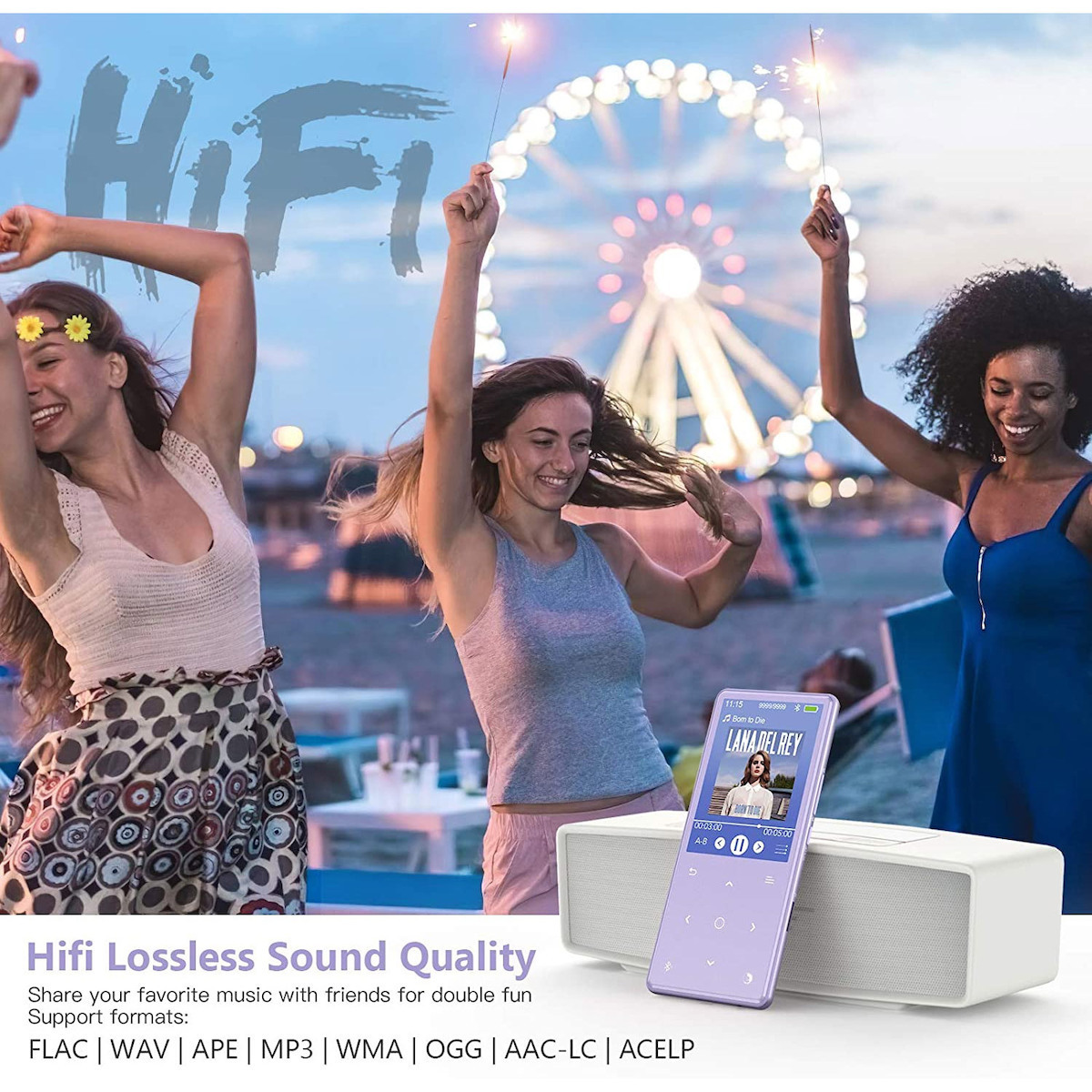 Agptek H9 MP4 Player (16GB) με Οθόνη TFT 2.4" Μωβ Skroutz.gr