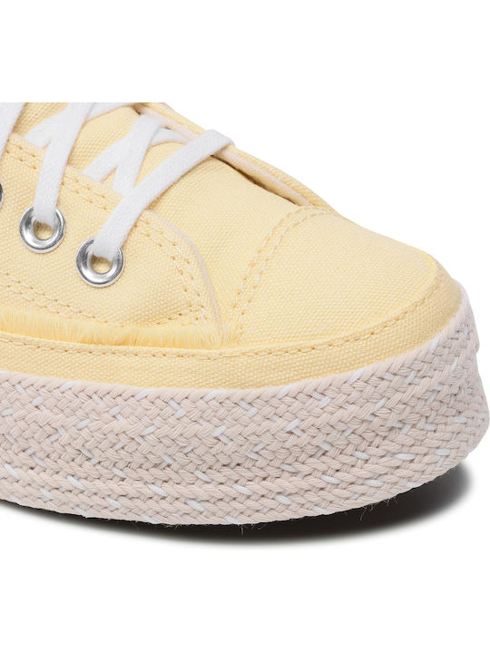 Espadrille Ox Γυναικείες Εσπαντρίγιες σε Κίτρινο Χρώμα