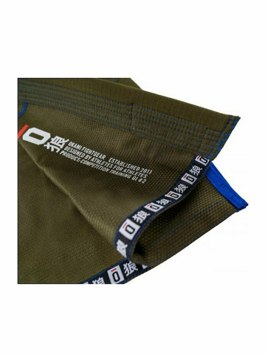 Okami Competition Training Team Gi 1 Bărbați Uniforme Jiu Jitsu brazilian Verde