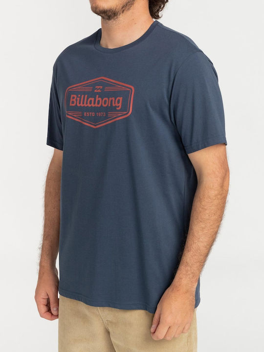 Billabong Ανδρικό T-shirt Denim με Λογότυπο