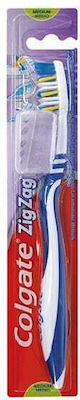 Colgate Zig Zag Οδοντόβουρτσα Medium Μπλε / Λευκό / Κίτρινο