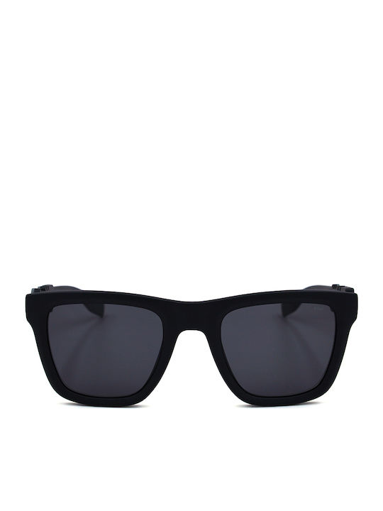 FILA Men's Sunglasses with Black Plastic Frame and Black Lens SF9416 0U28