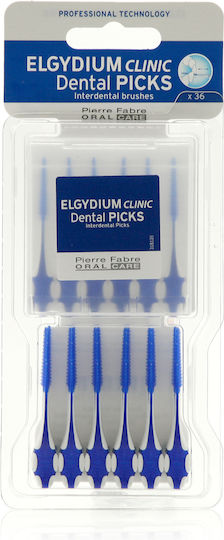 Elgydium Dental Picks Interdental Brushes Blue 36pcs