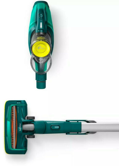 Philips SpeedPro Επαναφορτιζόμενη Σκούπα 2 σε 1 Stick & Χειρός 21.6V Πράσινη