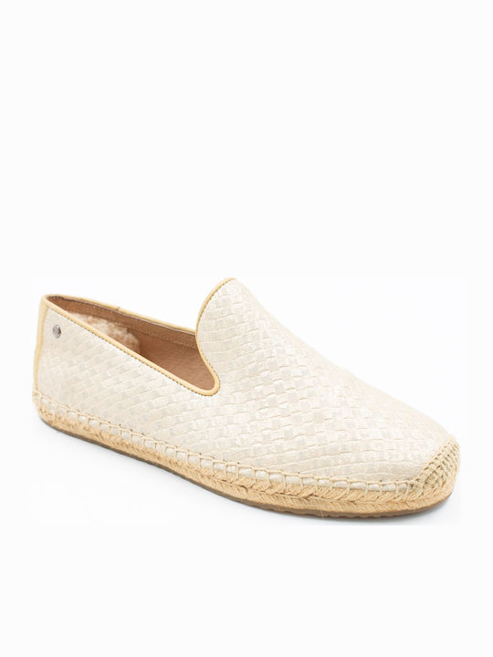 Ugg Australia 1010196 Lederne Damen Espadrilles in Beige Farbe