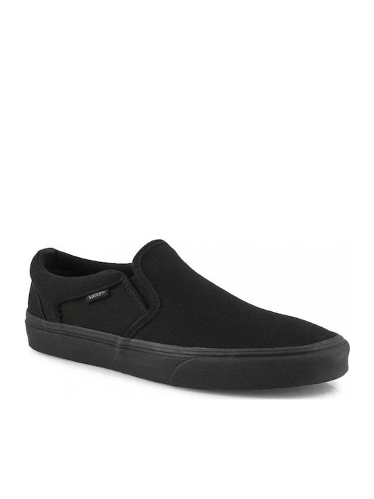 Asher Men's Canvas Slip-Ons Black