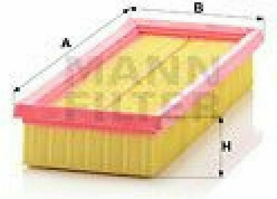 Mann Filter Luftfilter für Autos für Fiat Panda / Punkt Lancia Ypsilon