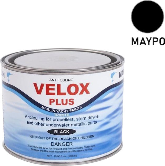Marlin Marline Ship Marine Paints Propeller for Metal Parts 0.25lt Black