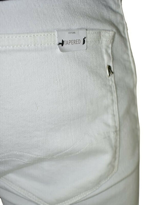 Herrenshorts Chino Weiß