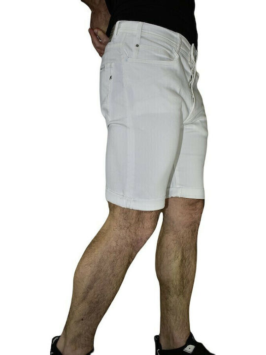 Herrenshorts Chino Weiß