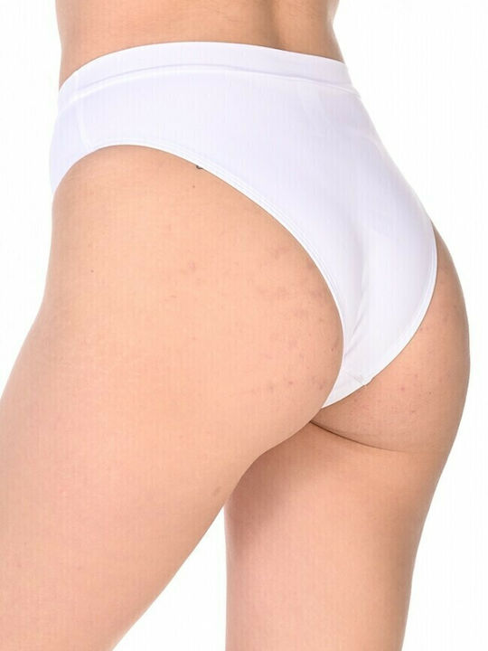 Bikini Slip Ψηλόμεσο Λευκό