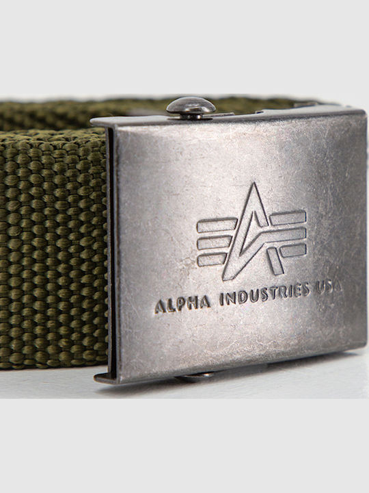 Heavy Duty Wide Men's Belt Fabric Webbing Belt Khaki