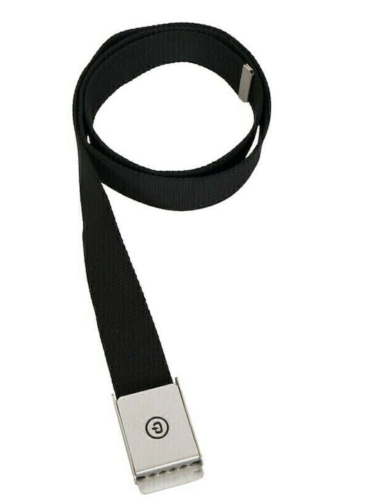 Elastic Men's Belt Fabric Webbing Belt Black