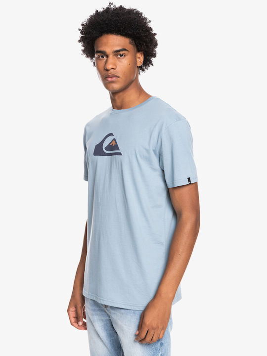 Quiksilver Comp T-shirt Bărbătesc cu Mânecă Scurtă Albastru deschis