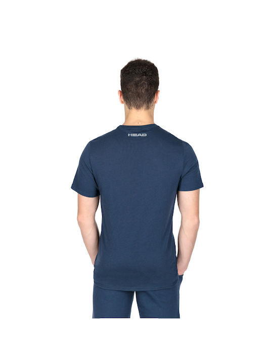 Head Men's Athletic T-shirt Short Sleeve Navy Blue