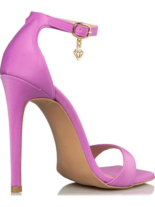 Stilettos Υφασμάτινα Πέδιλα Μωβ
