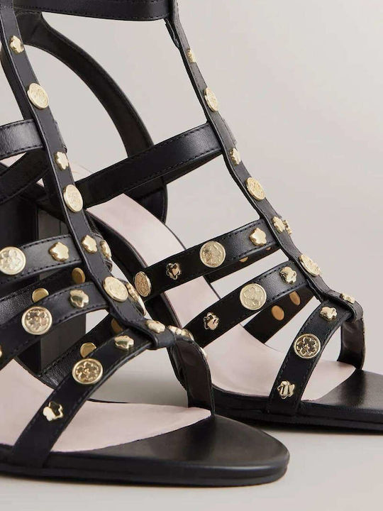 Carolya Leder Sandalen Schwarz