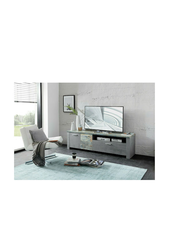 TV Stand Wooden Mateo Gray L179xW51xH48cm Mateo_tv_oxid