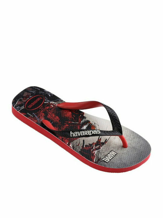 Top Marvel Men's Flip Flops Black