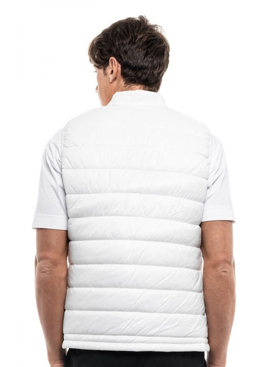 Splendid Men's Sleeveless Puffer Jacket White