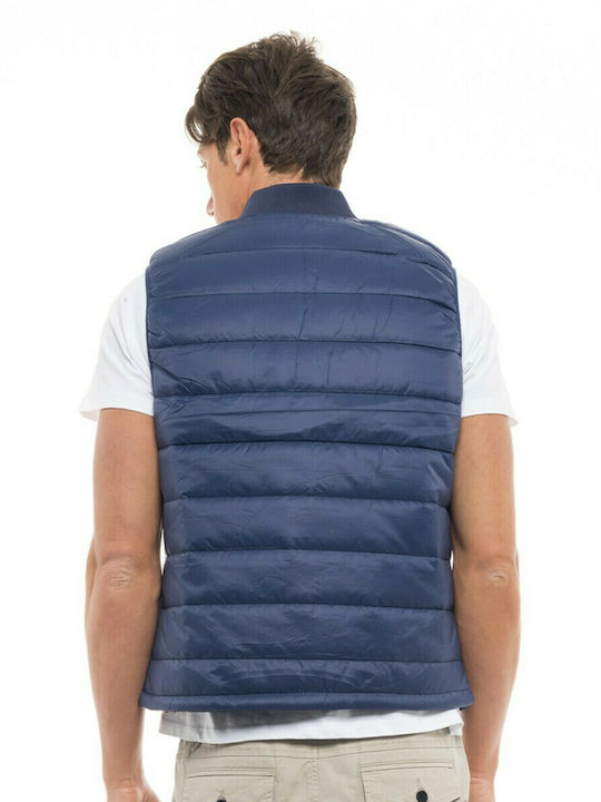 Splendid Men's Sleeveless Puffer Jacket Navy Blue