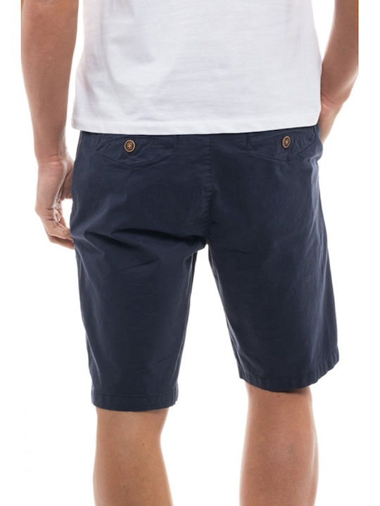 Biston Ανδρική Βερμούδα Chino Navy Μπλε