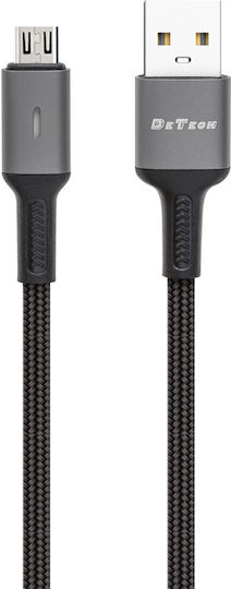 DE-C39M Braided USB 2.0 spre micro USB Cablu Negru 1m (40200) 1buc