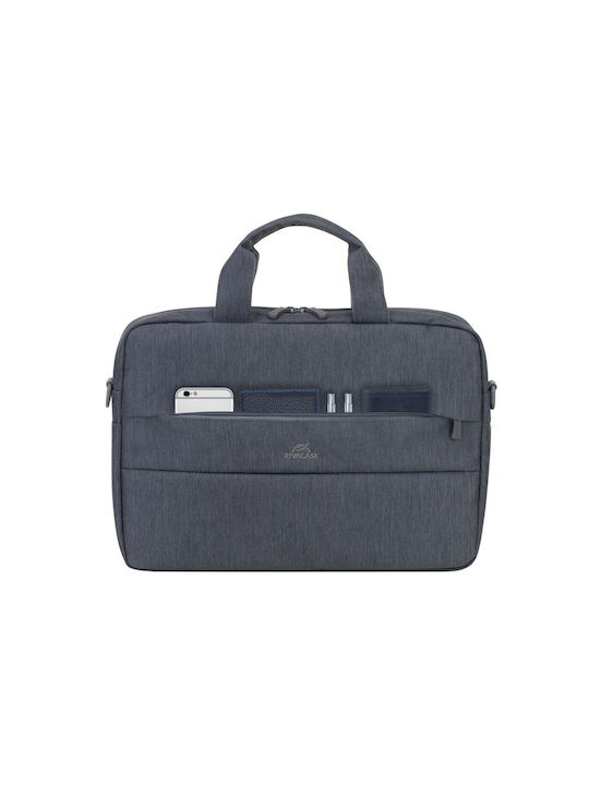 Rivacase Prater 7522 Τσάντα Ώμου / Χειρός 14" Dark Grey